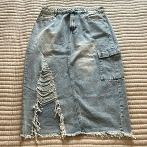 Denim skirt size XL
